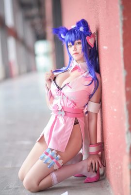 Enfermera fanática de Ahri de League of Legends @ HoneyCatQiu (9P)