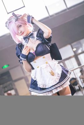 FGO Mash Kirilet Fan Maid @小鱼鱼 (Fotografía: @leaderShadow) (Carnaval del juego de animación Firefly) (9P)