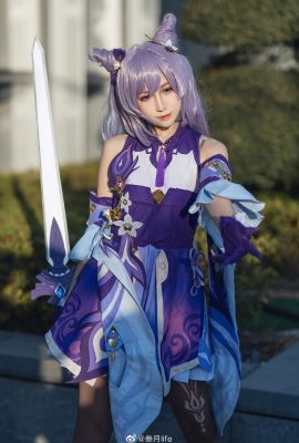 Genshin Keqing @coser Yiyi (Fotografía: @三月life) (Carnaval del juego de animación Firefly) (9P)