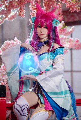 League of Legends Ahri Soul Lotus@Soul Sound_Una flor y una espada (9P)