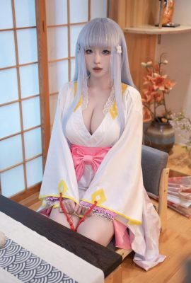 Yuno Shimizu – Traje original de la hermosa niña Mangekyo Yuki-onna