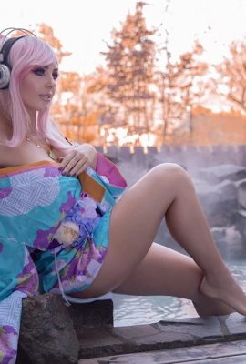 JNigri Super Sonico Super Sonico Nico-Chan-Onsen Cosplay