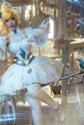 (Chica explosiva Meow Kitty) League of Legends-Lux Crystal Rose (15P)