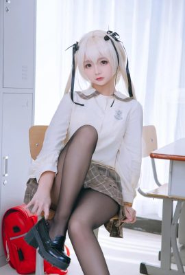 Kasugano Qiong cos Qiongmei jk foto de ropa interior uniforme cn Shiina Yu (12P)