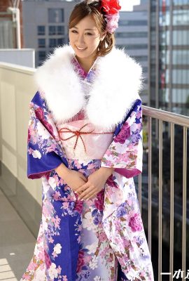 (Rei Kawashima) Chica Yukata expuesta al viento y creampie (13P)