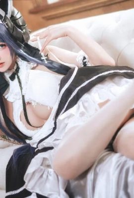 Azur Lane 5.º aniversario August Maid cos, Sweet White Silk CN Thousand Cats Bo He (14P)